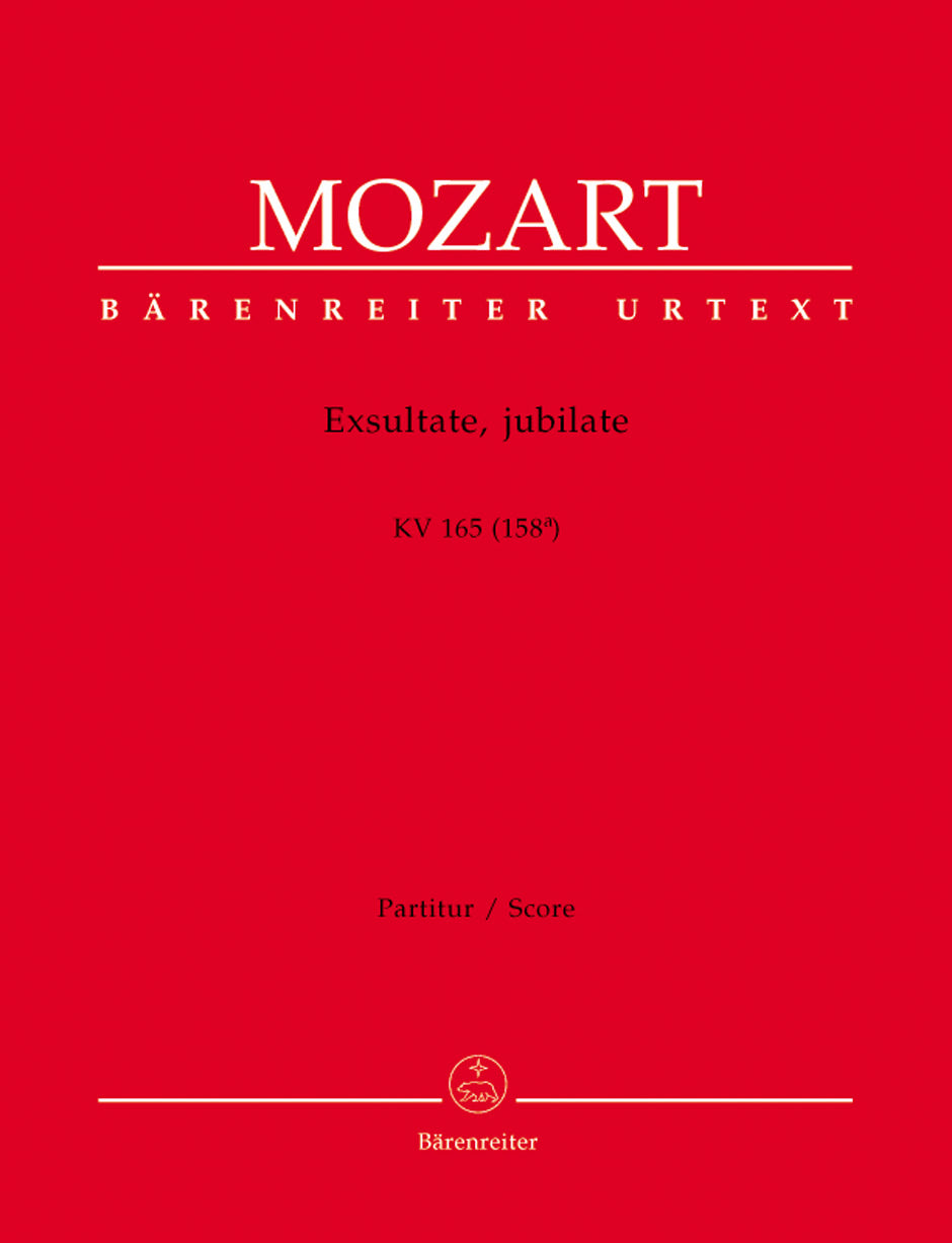Mozart, Exsultate jubilate (Partitur) (Barenreiter)