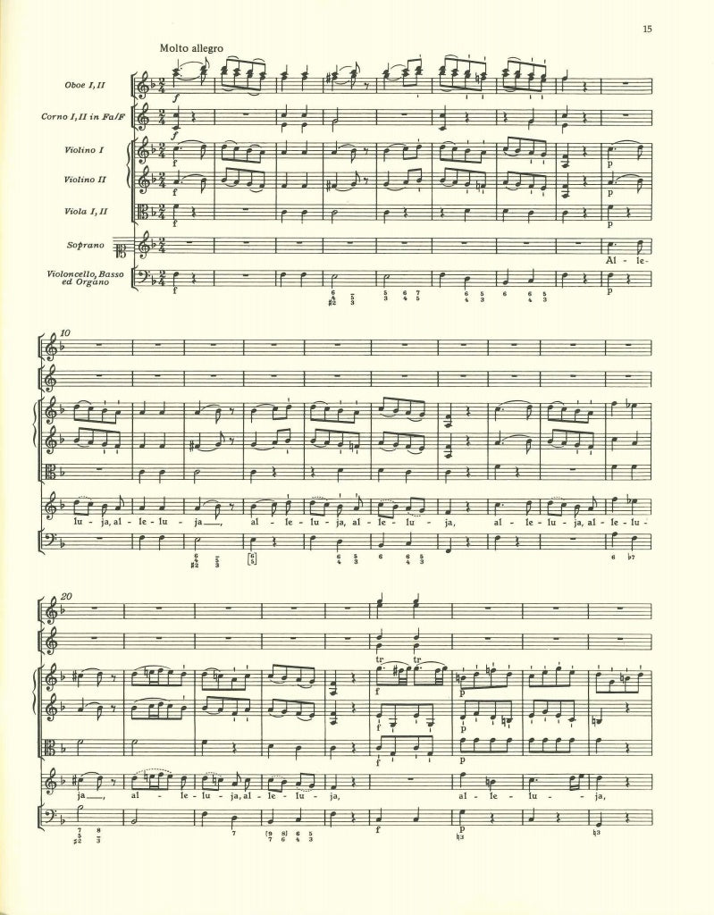 Mozart, Exsultate jubilate (Partitur) (Barenreiter)