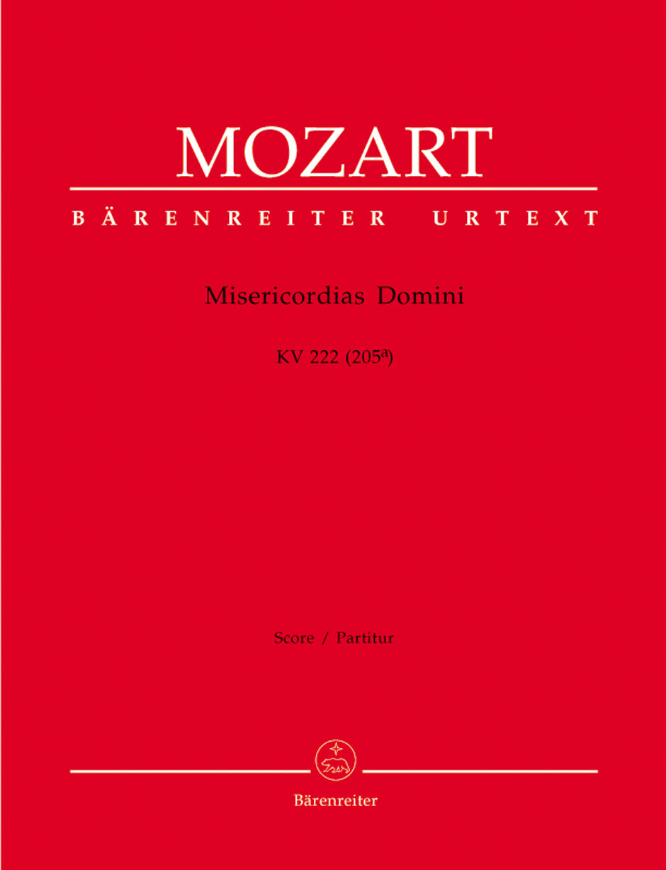 Mozart, Misericordias domini (Partitur) (Barenreiter)