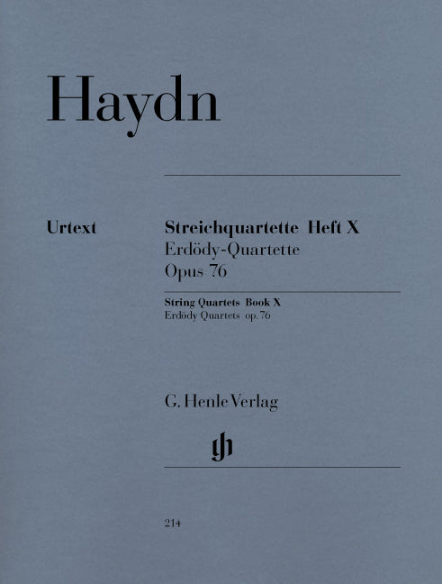 Haydn, Streichquartette 10: op. 76 (Henle)