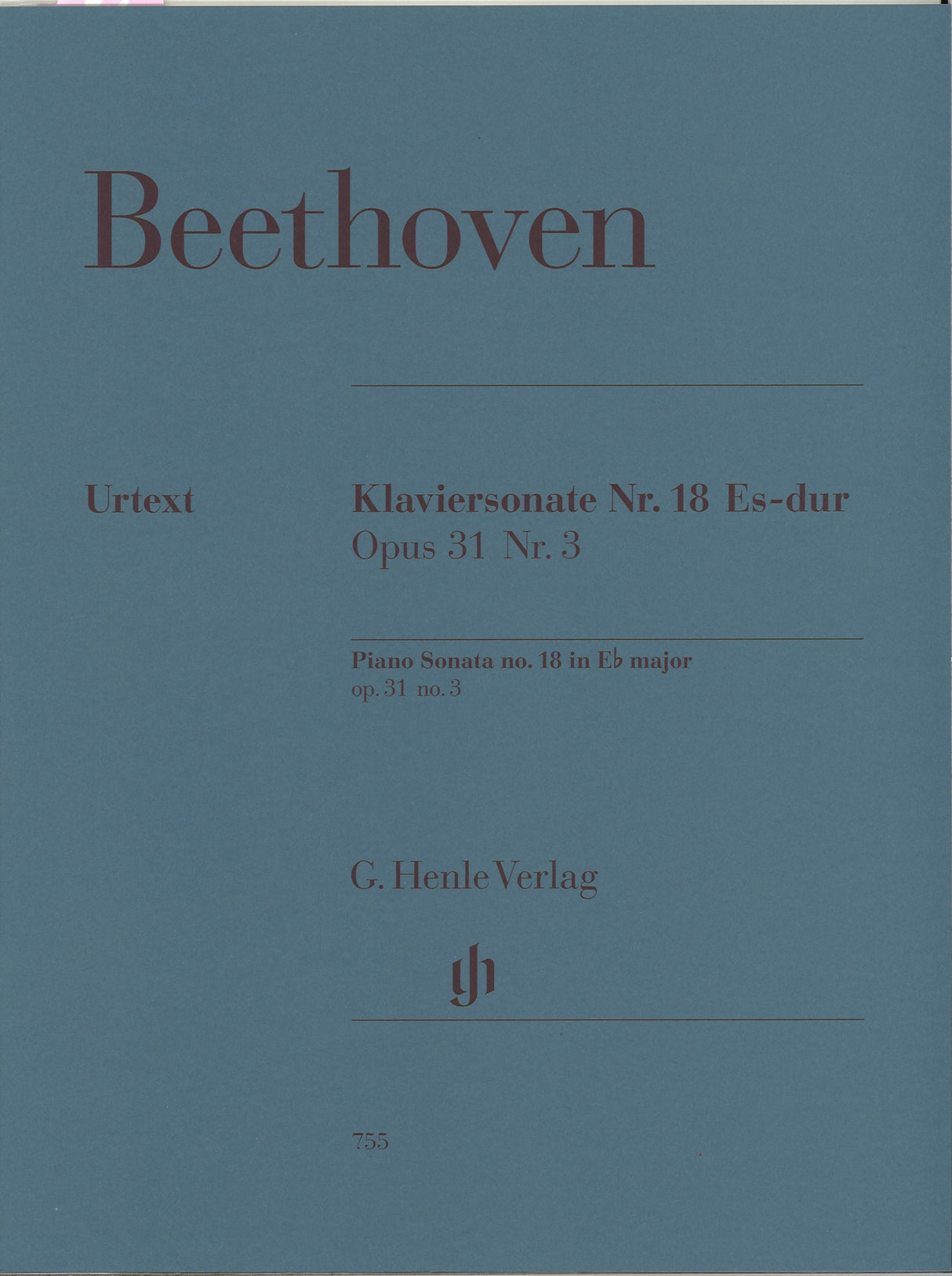 Beethoven, Sonata No.18 in Eb op. 31/3 (Henle)