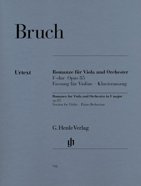 Bruch, Romanze op. 85 in F (Vn,Pf) (Henle)