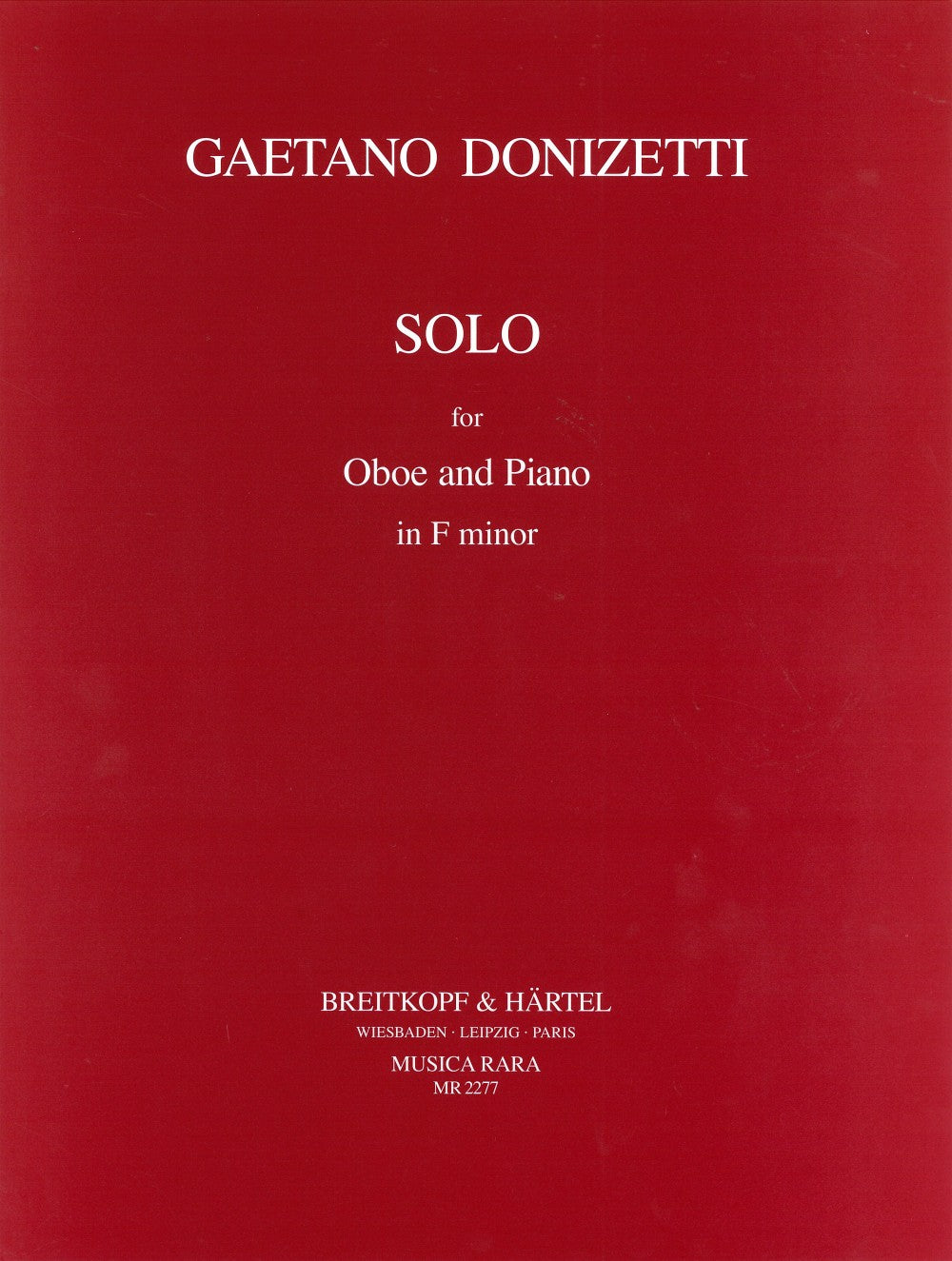 Donizetti, Solo in f minor (Musica Rara)