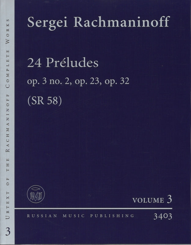 Rachmaninoff, Preludes op. 3/2, 23, 32 (Russian Music Publishing)