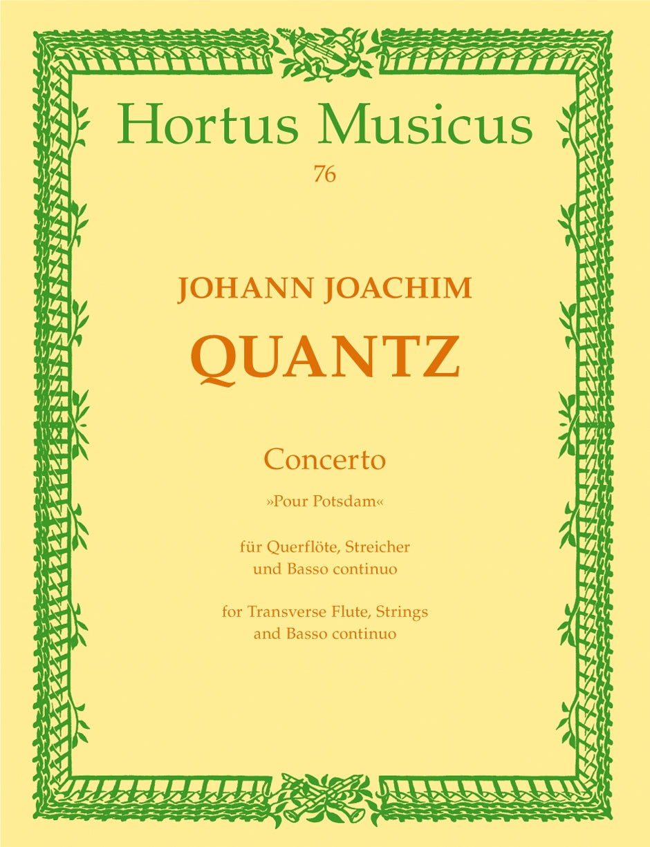 Quantz, Concerto D-dur (Partitur) (Barenreiter)
