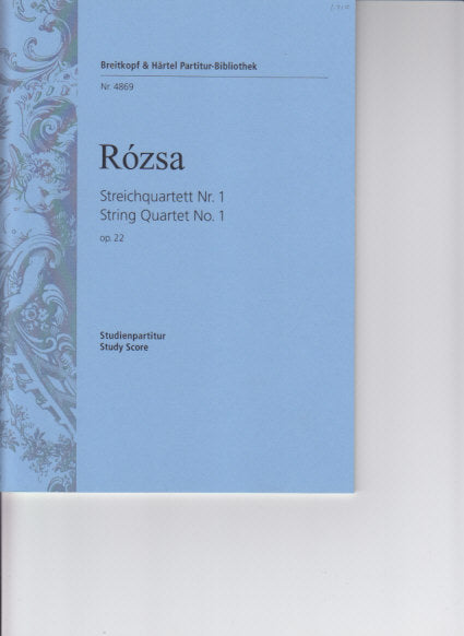 Rozsa, Streichquartett Nr. 1 op. 22 (Breitkopf)