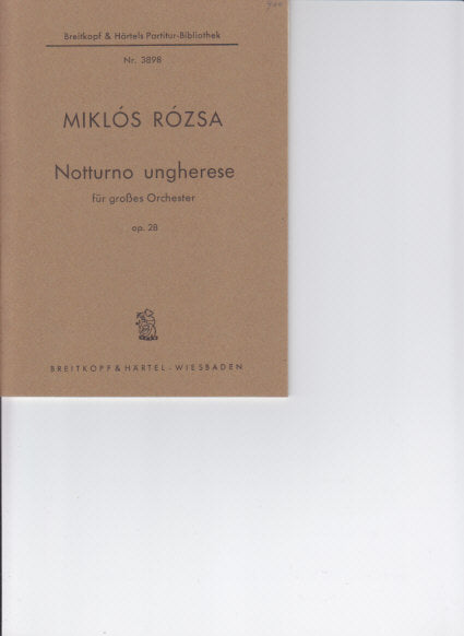 Rozsa, Notturno ungherese op. 28 (Breitkopf)