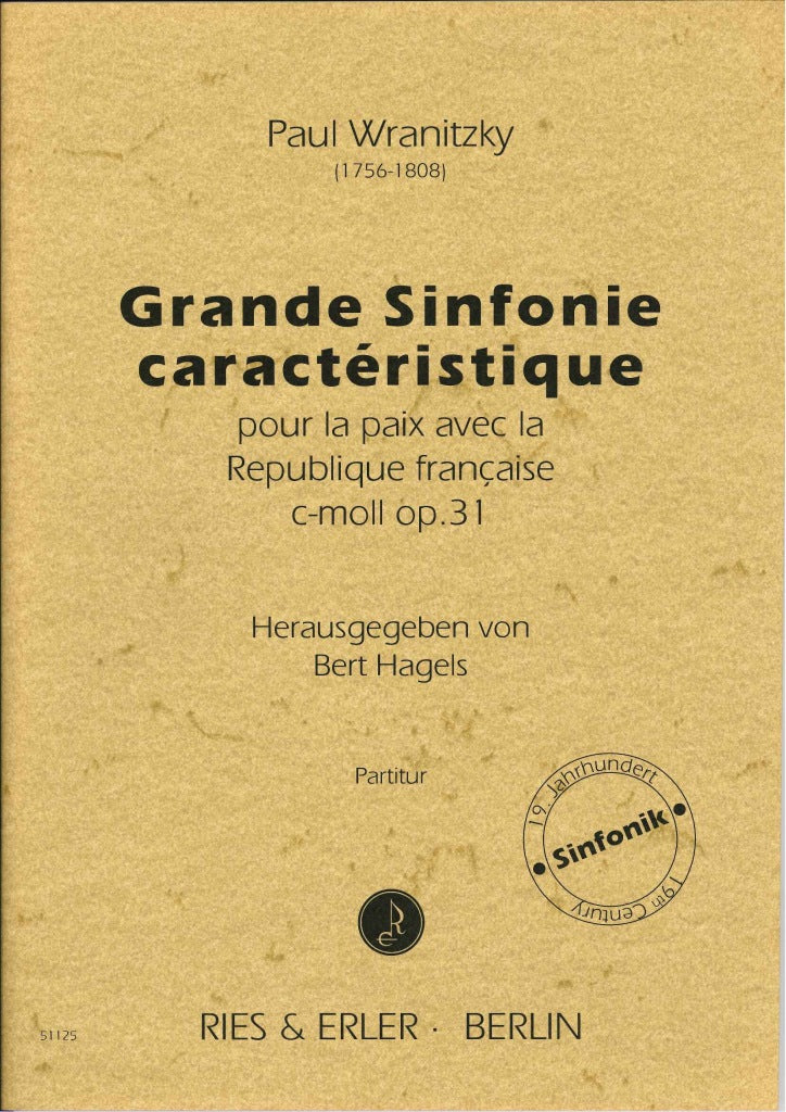 Wranitzky, Grande Sinfonie op. 31 (Ries & Erler)