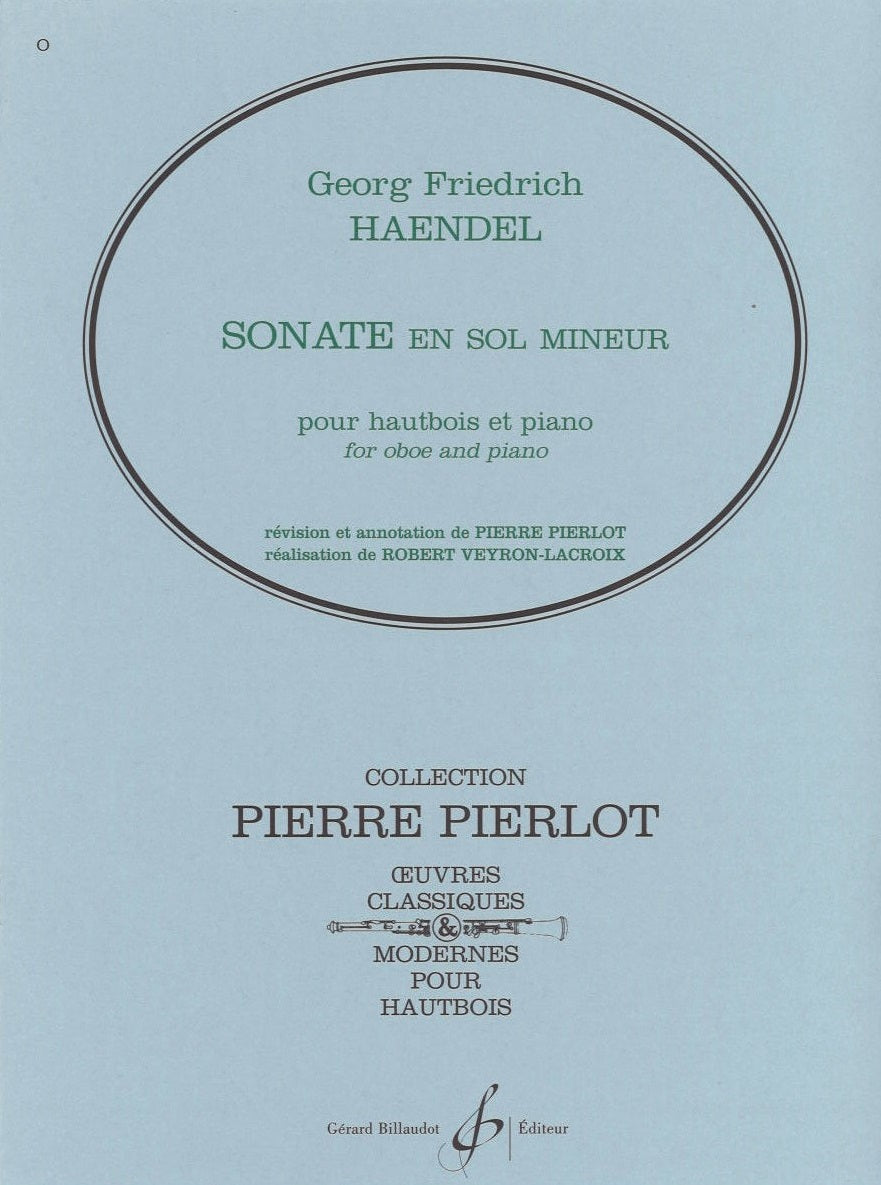 Handel, Sonate en sol minuer (Pierlot) (Billaudot)