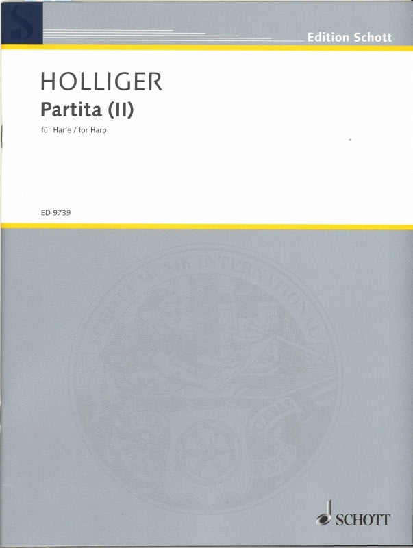 Holliger, Partita (II) fur Harfe (Schott)