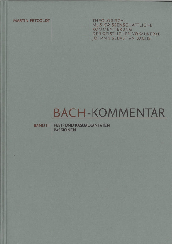 Bach-Kommentar 3: Fest- und Kasualkantat (Barenreiter)