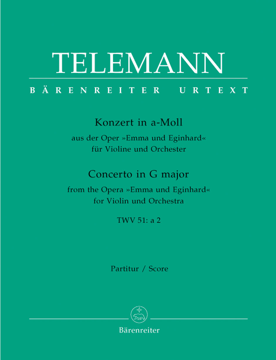 Telemann, Concerto in a, TWV 51/a2 (Barenreiter)