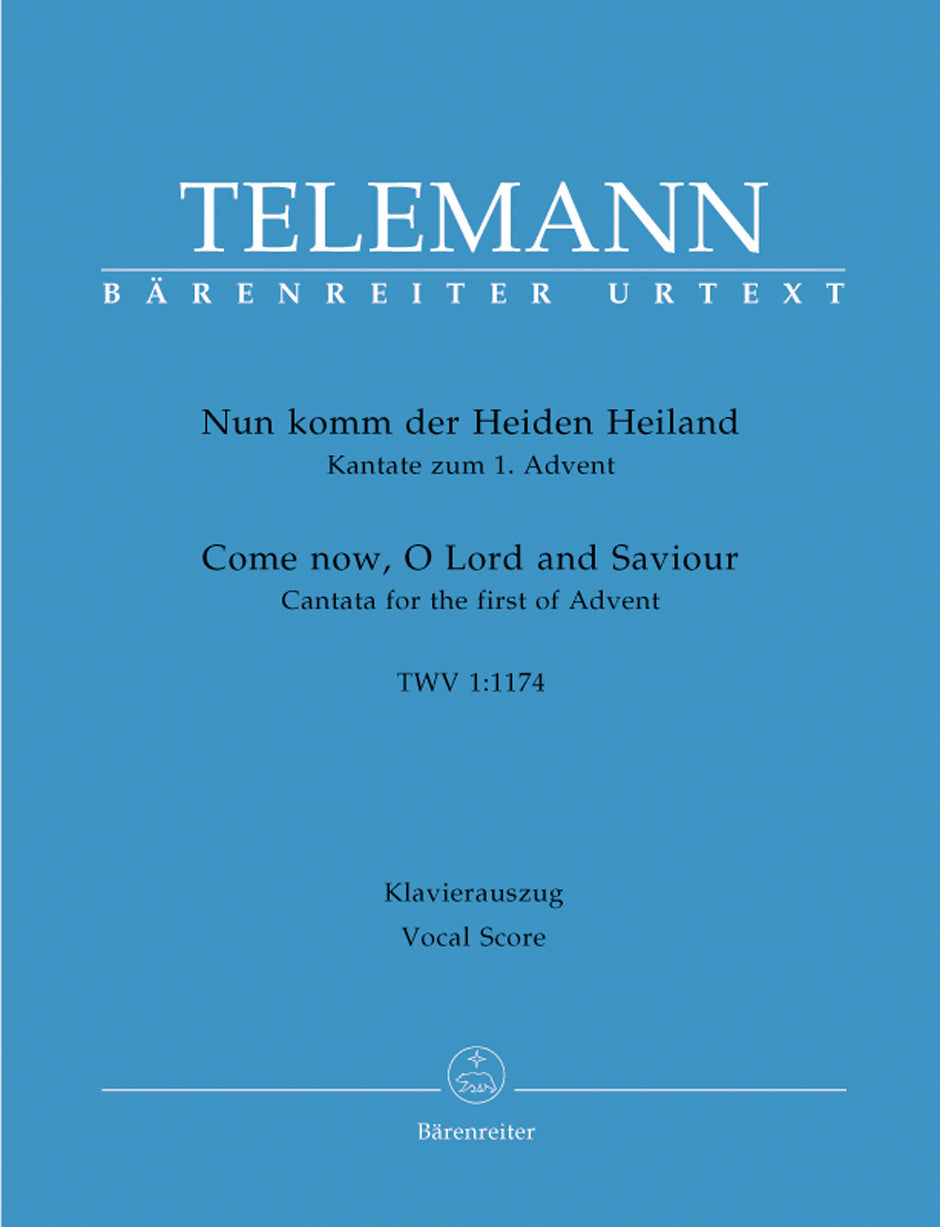 Telemann, Nun komm der Heiden Heiland (Barenreiter)