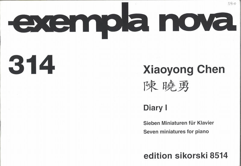 Chen, Diary 1; 7 Miniaturen (Sikorski)