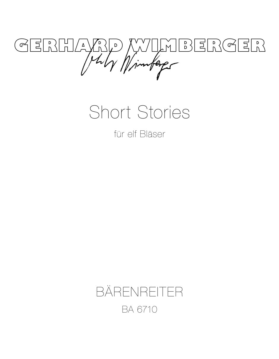 Wimberger, Short Stories (1975) (Barenreiter)