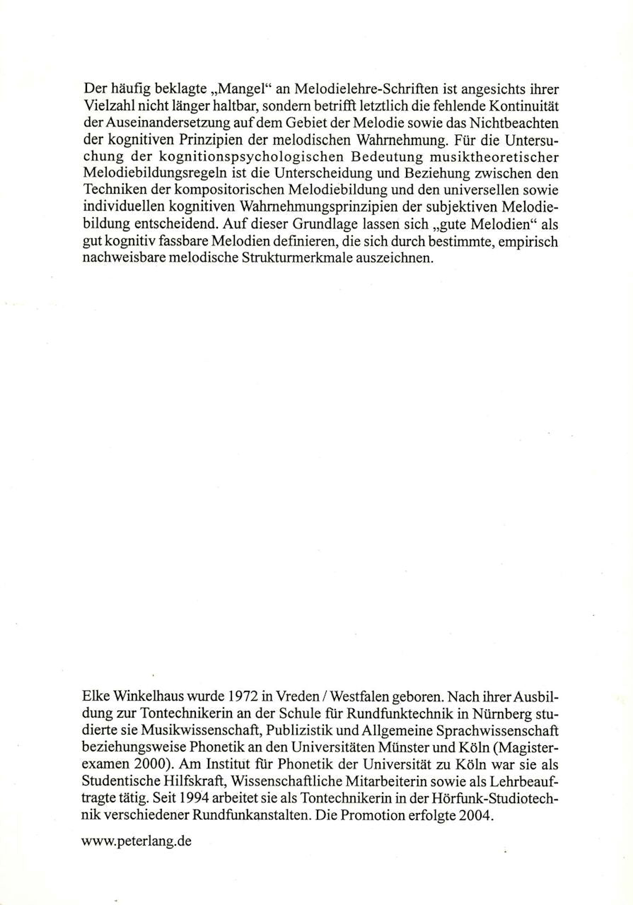 Winkelhaus, Zur kognitionspsychologische (Peter Lang)