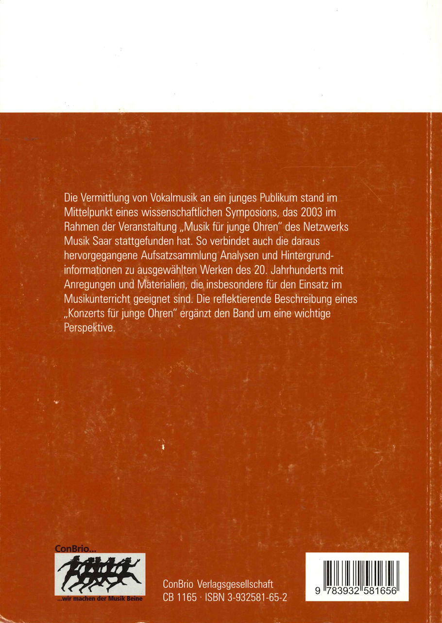 Studien & Materialien zur Vokalmusik (ConBrio)