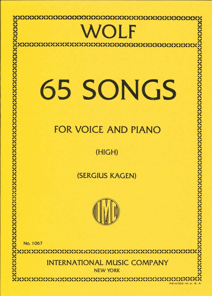 Wolf, 65 Songs (High,Pf) [G/E] (IMC)