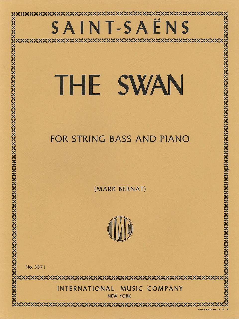Saint-Saens, Swan (CB,Pf) (IMC)