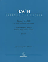 Bach, Concerto BWV 1041 in a (Manze) (Barenreiter)