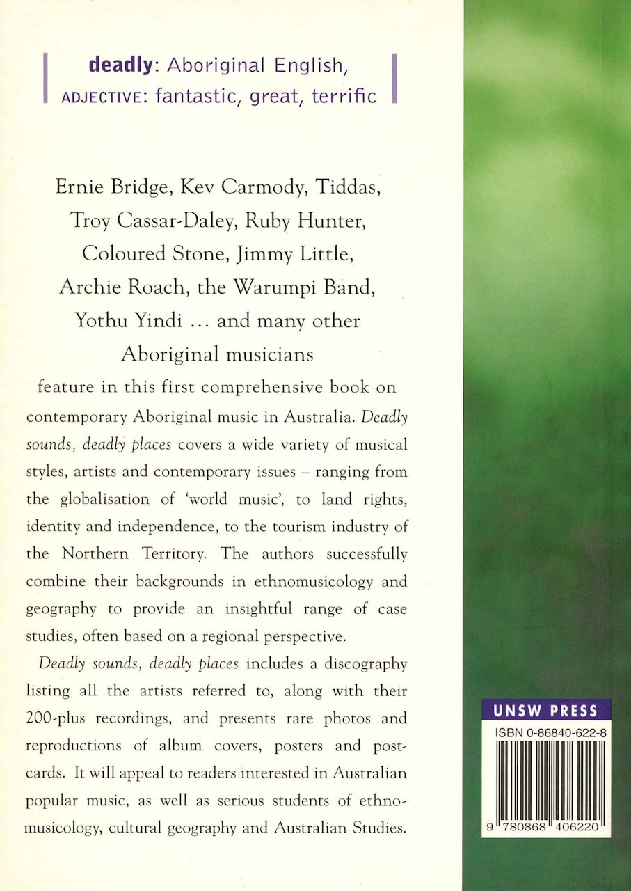 Deadly Sounds, Deadly Places (New South Wales Press, University of)