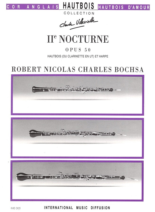 Bochsa, 2e Nocturne op. 50  (Ob,Hrp) (IMD (International Music Diffusion))