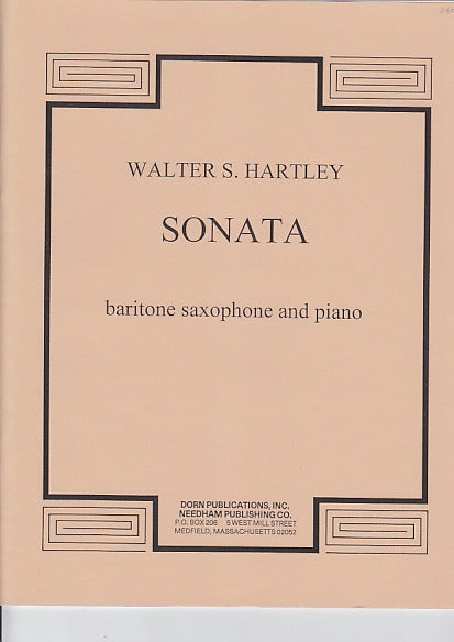 Hartley, Sonata for Baritone Saxophone (Dorn Publications)