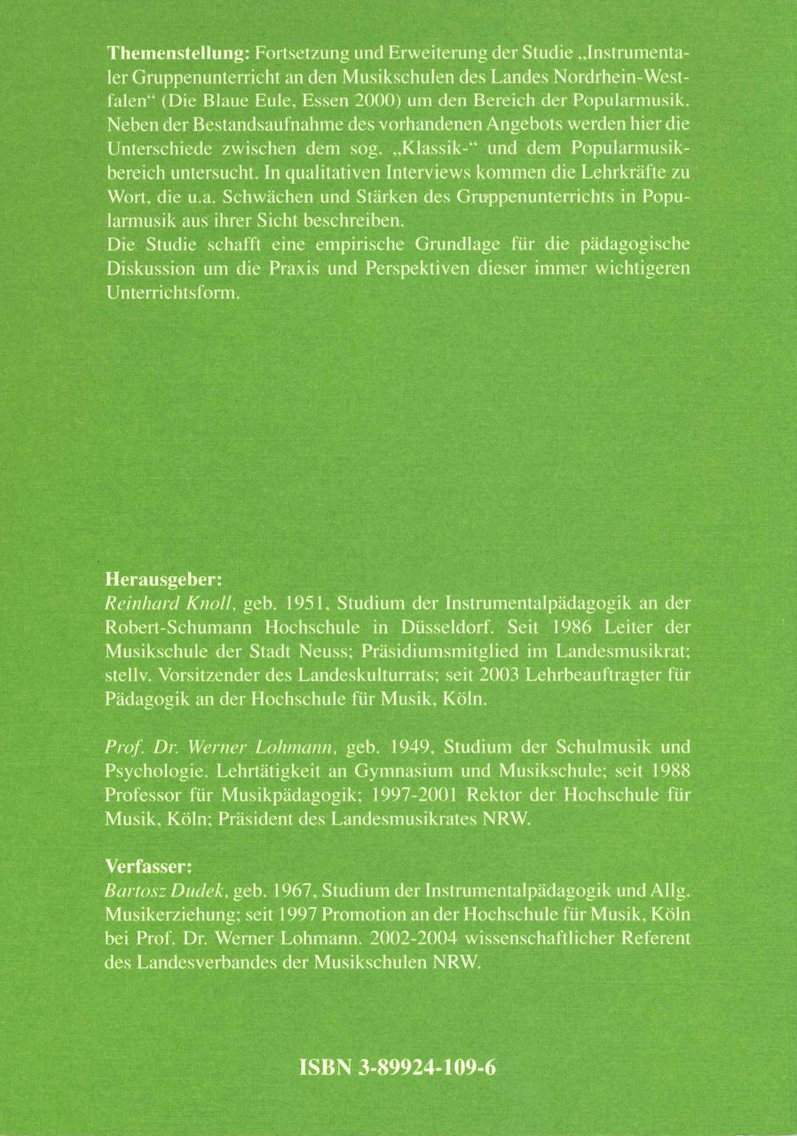 Instrumentaler Gruppenunterricht (Blaue Eule)