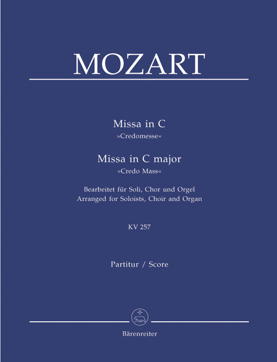 Mozart, Missa brevis KV 257 'Credo-' (Barenreiter)