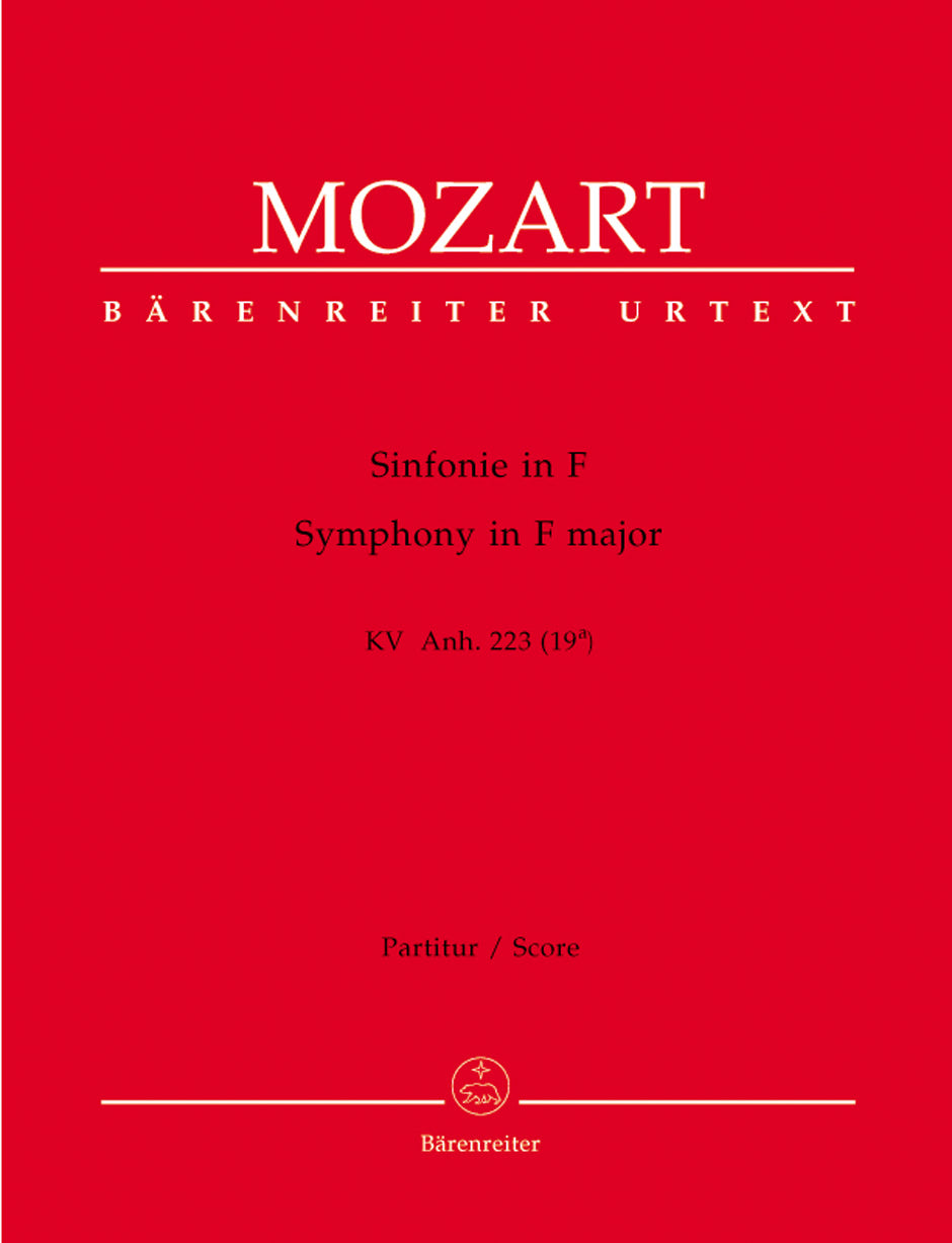 Mozart, Symphony KV Anh. 223(19a) in F (Barenreiter)