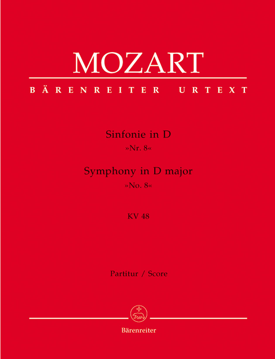 Mozart, Symphony No. 8 in D, KV 48 (Barenreiter)