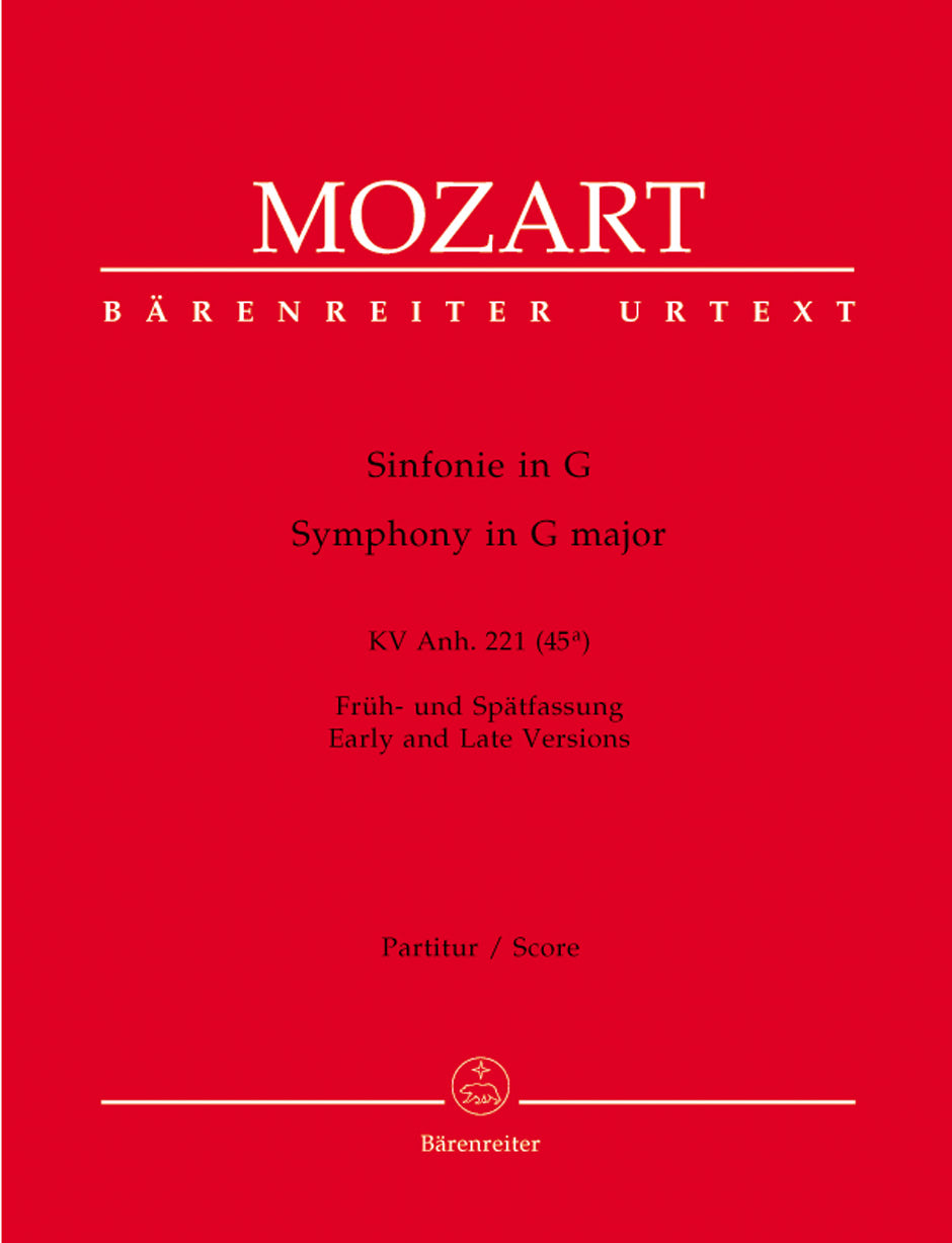 Mozart, Symphony KV Anh. 221(45a) in G (Barenreiter)