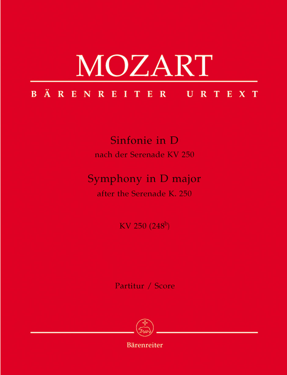Mozart, Symphony KV 250(248b) in D (Barenreiter)