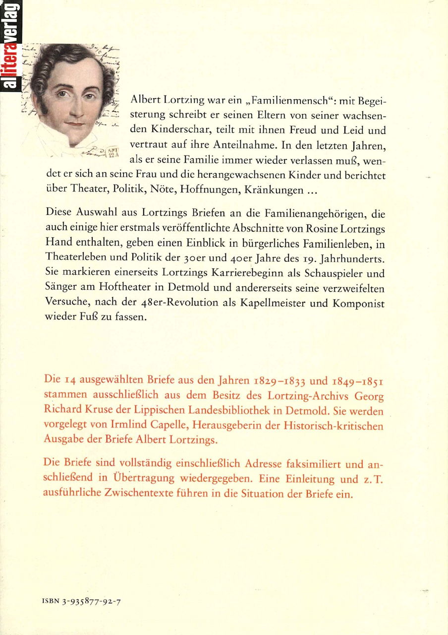 bin ich ohne meine Familie: Lortzing (Allitera Verlag)