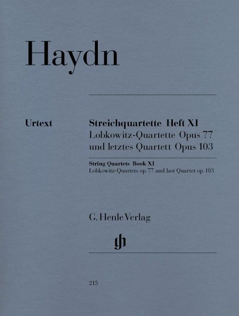 Haydn, Streichquartette 11: op. 77, 103 (Henle)