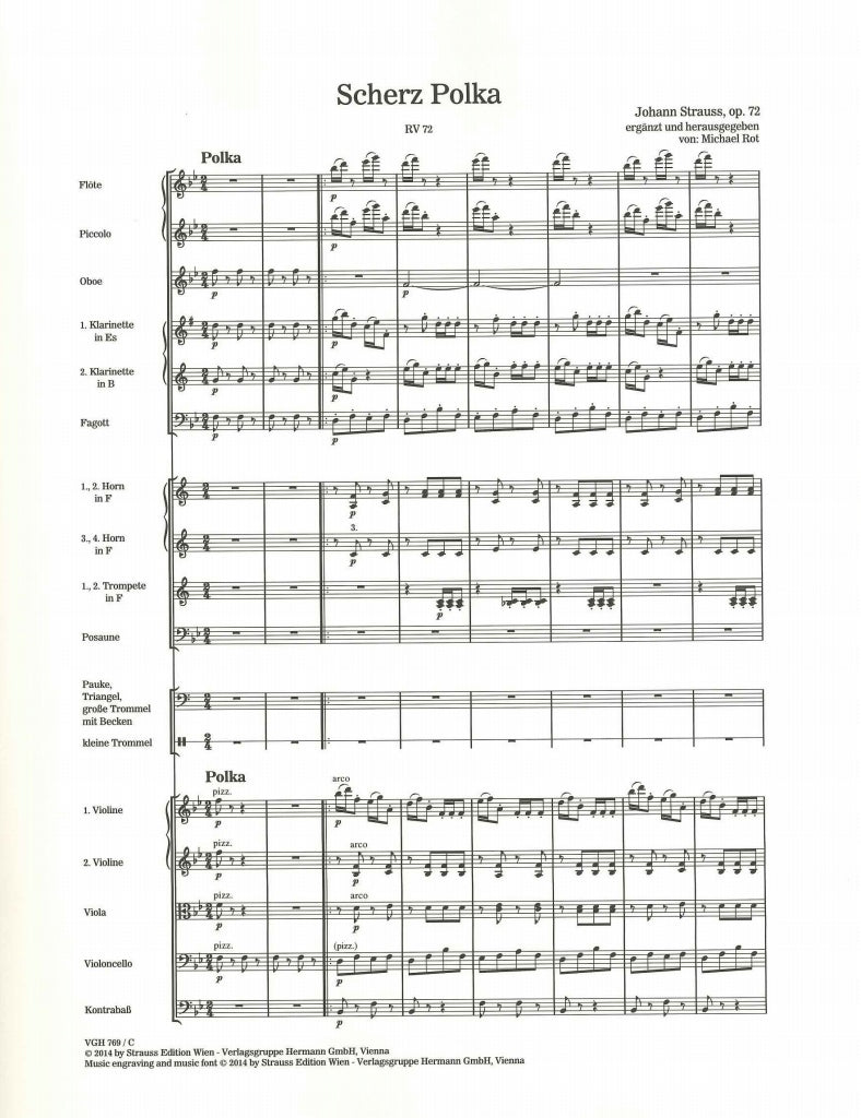 Strauss,J., Scherz Polka op. 72 (Strauss Edition Wien)