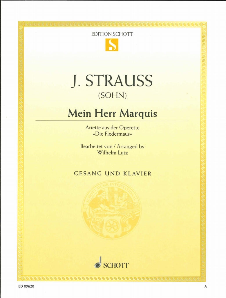 Strauss,J., Mein Herr Marquis [G] (Schott)