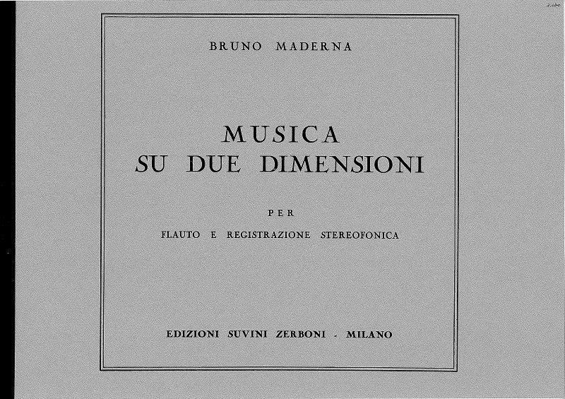 Maderna, Musica su due dimentioni (Suvini Zerboni)