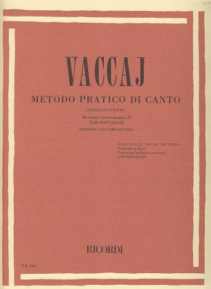 Vaccai, Metodo pratico. Alt/Bs (+Audio) (Ricordi)