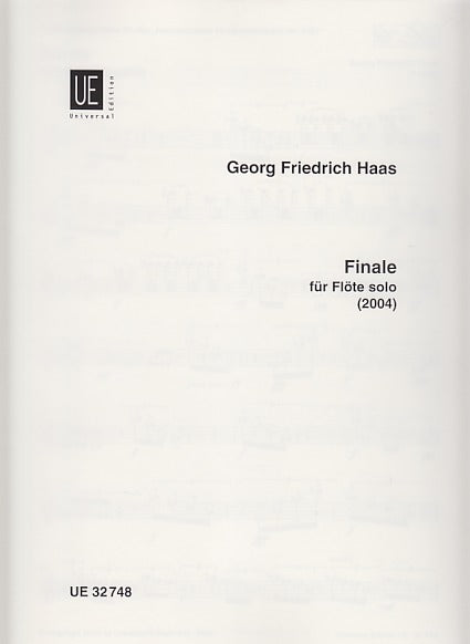 Haas, Finale fur Flote solo (2004) (Universal)