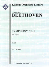 Beethoven, Symphony No. 1 (Large Score) (E.F.Kalmus)