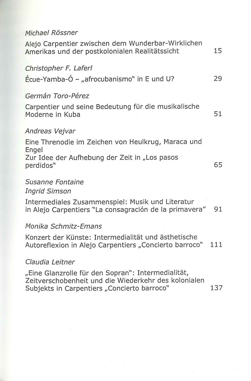 Ostleitner, Alejo Carpentier (1904-1980) (Vier-Viertel)