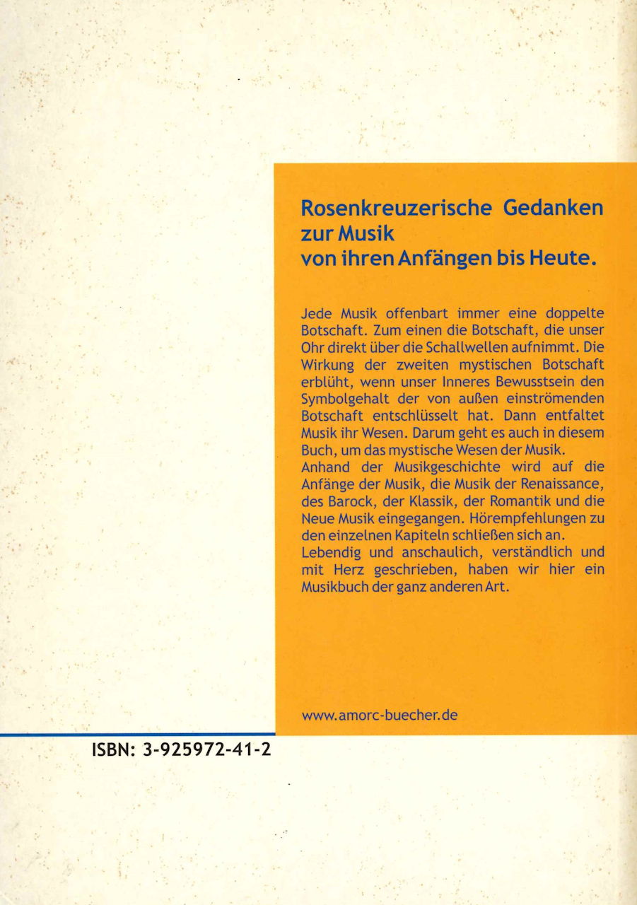 Weitnauer, Mystische Botschaft (AMORC)