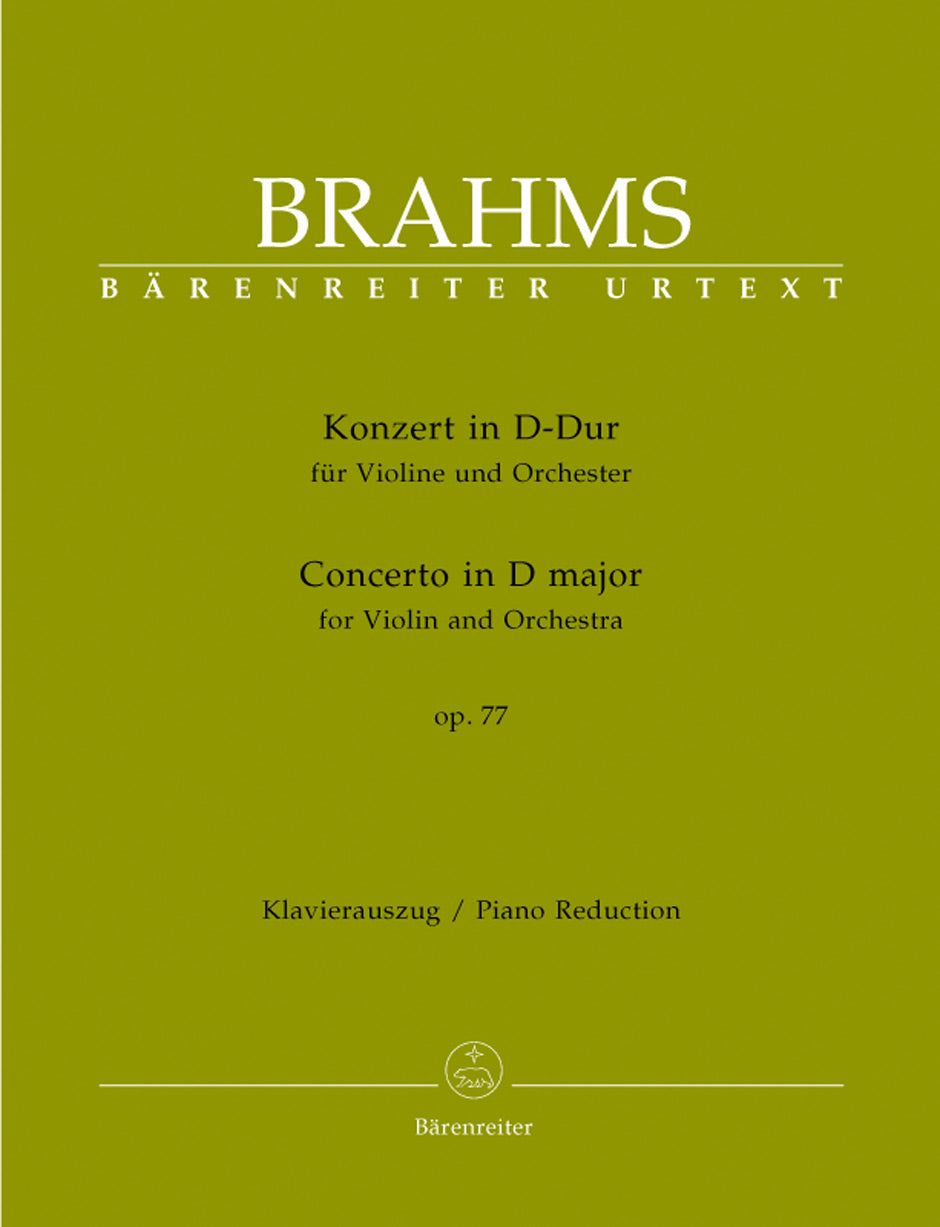 Brahms, Concerto op. 77 (Brown) (Barenreiter)