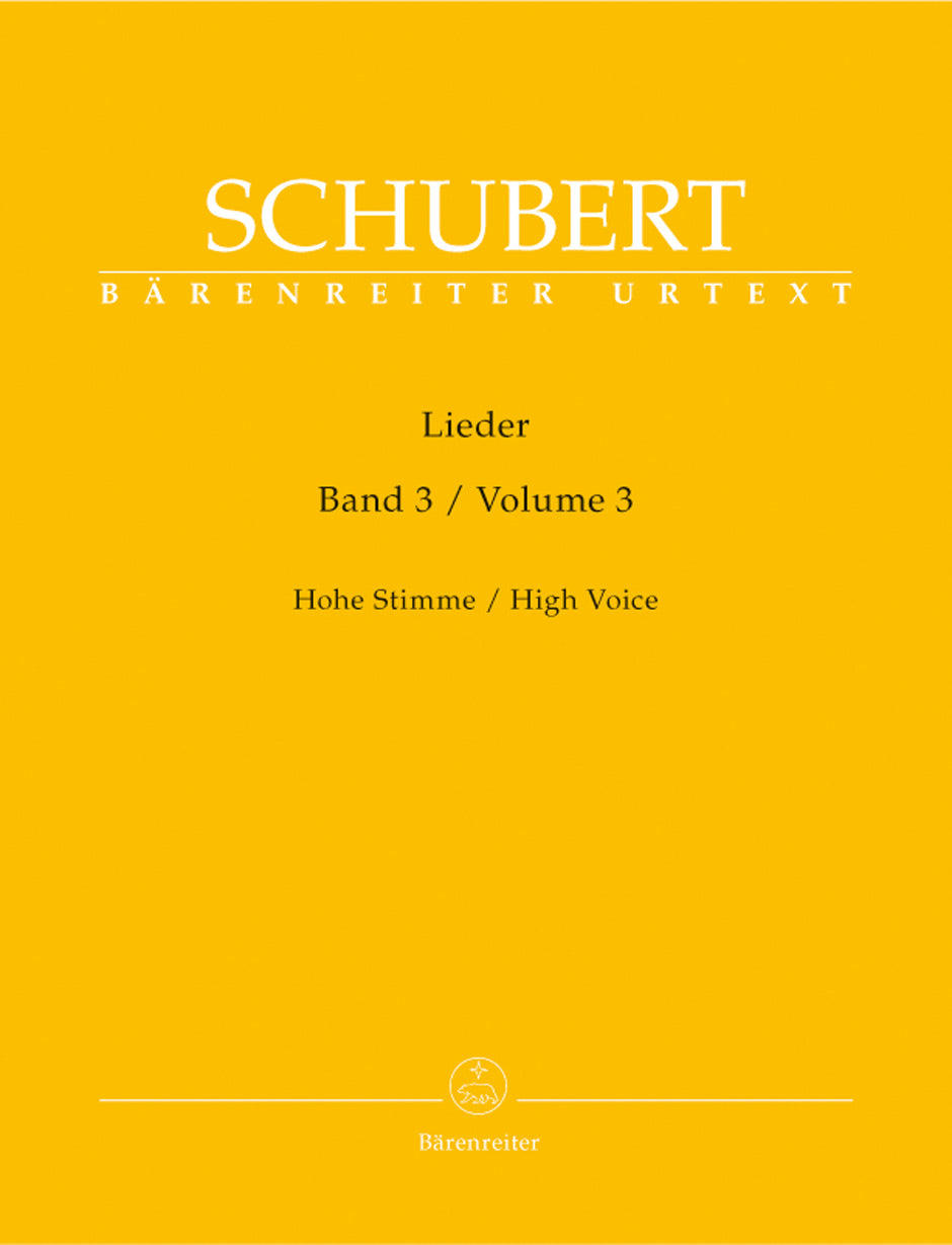 Schubert, Lieder 3: op. 80-98 (High) (Barenreiter)