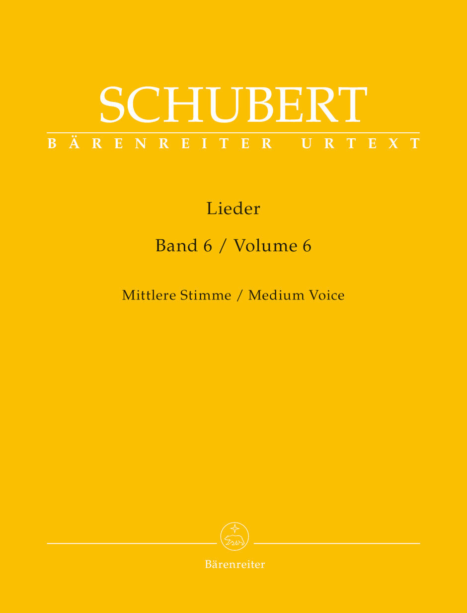 Schubert, Lieder 6: D 119-180 (Med) (Barenreiter)