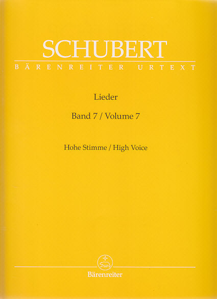 Schubert, Lieder 7 (High) (Barenreiter)