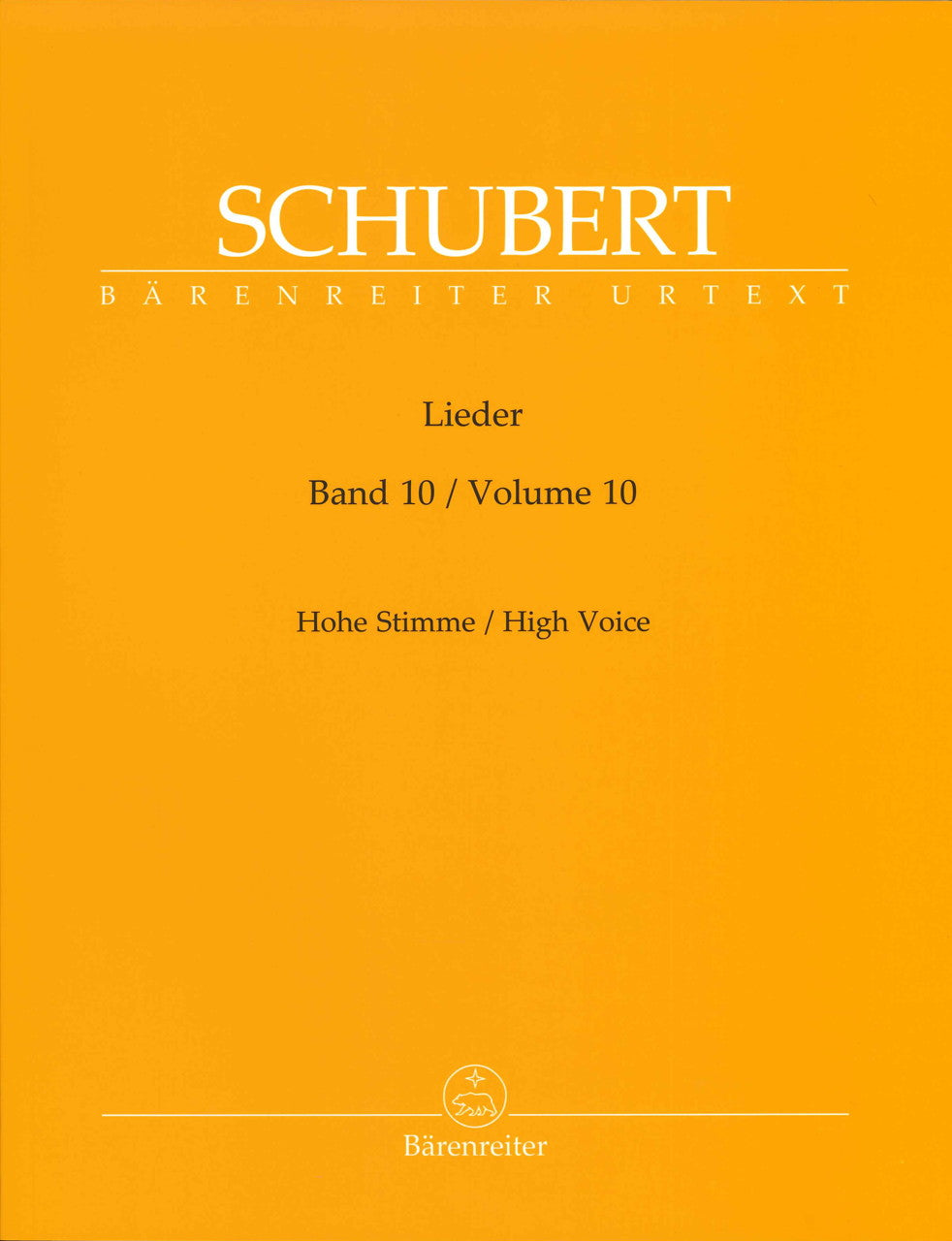 Schubert, Lieder 10: D 473-565 (High) (Barenreiter)