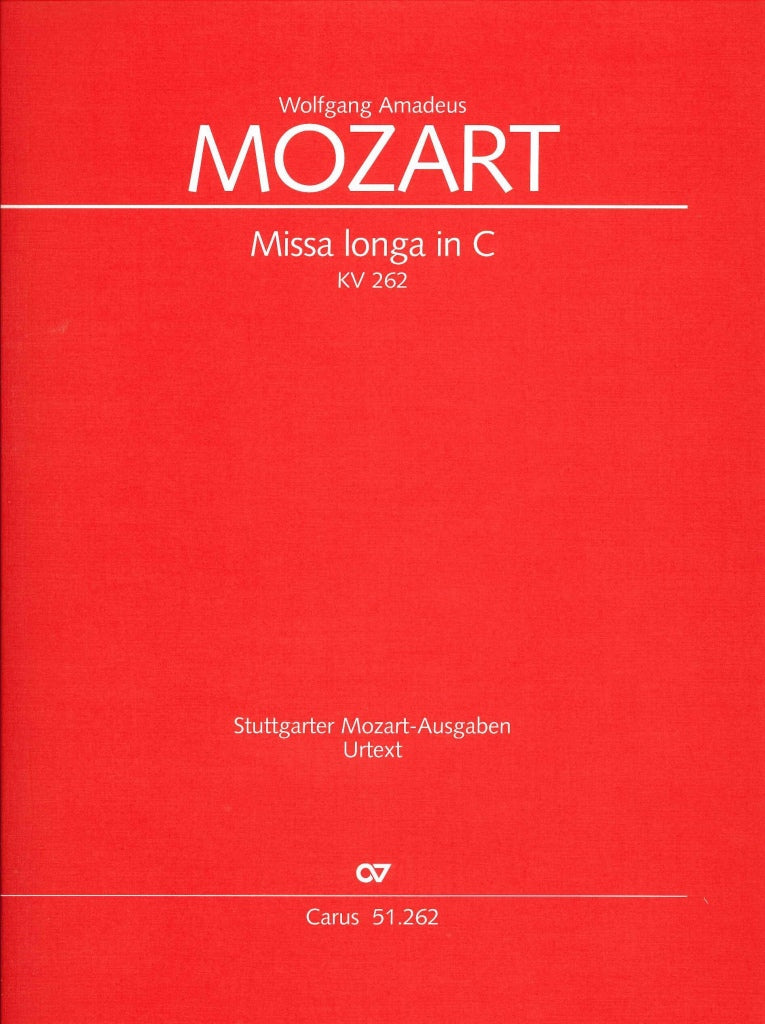 Mozart, Missa longa KV 262(246a) in C (Carus)