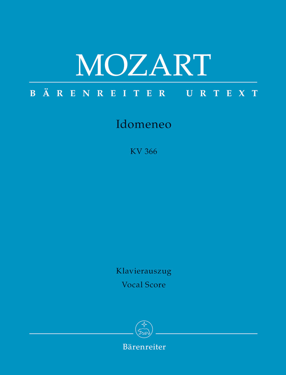 Mozart, KV 366 Idomeneo [I/G] (paper) (Barenreiter)